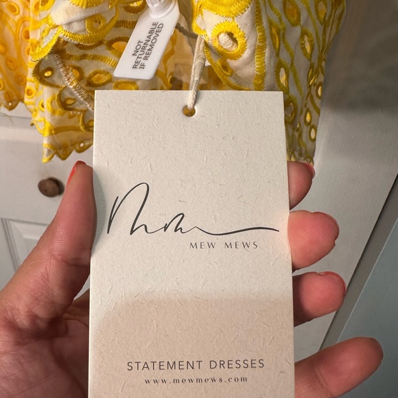 Yellow Princess Ruffle Cutout Mini Dress - Picture 5 of 7